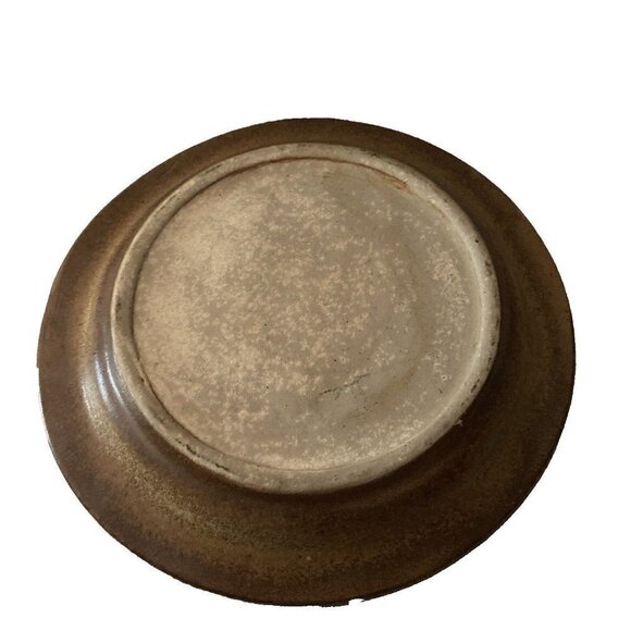 Michael Schlyer 1997 Flat Earth Pottery Southwestern Style Black Bear Plate 8" - Picture 3 of 3